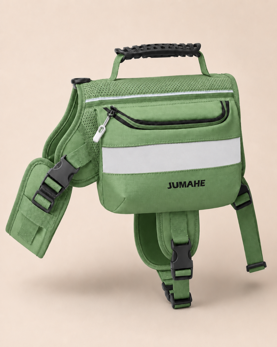 Large Capacity Dog Training Backpack Reflective Saddlebag