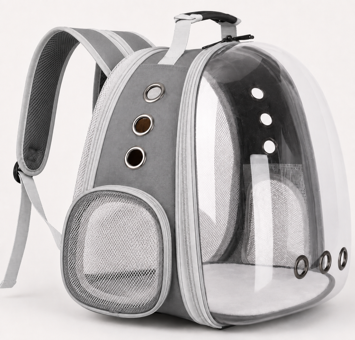 Clear-Window Expandable Pet Carrier Backpack