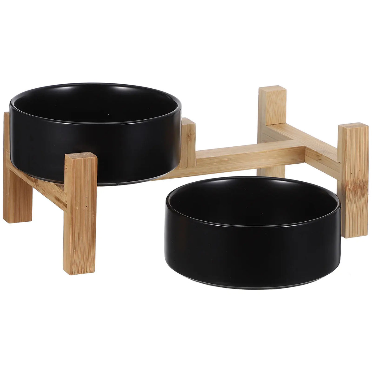 Ceramic Dog Bowl Set Raised Non-Slip Stand