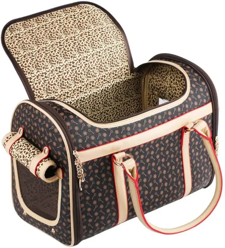 Luxury Pet Carrier Foldable Shoulder Travel Bag