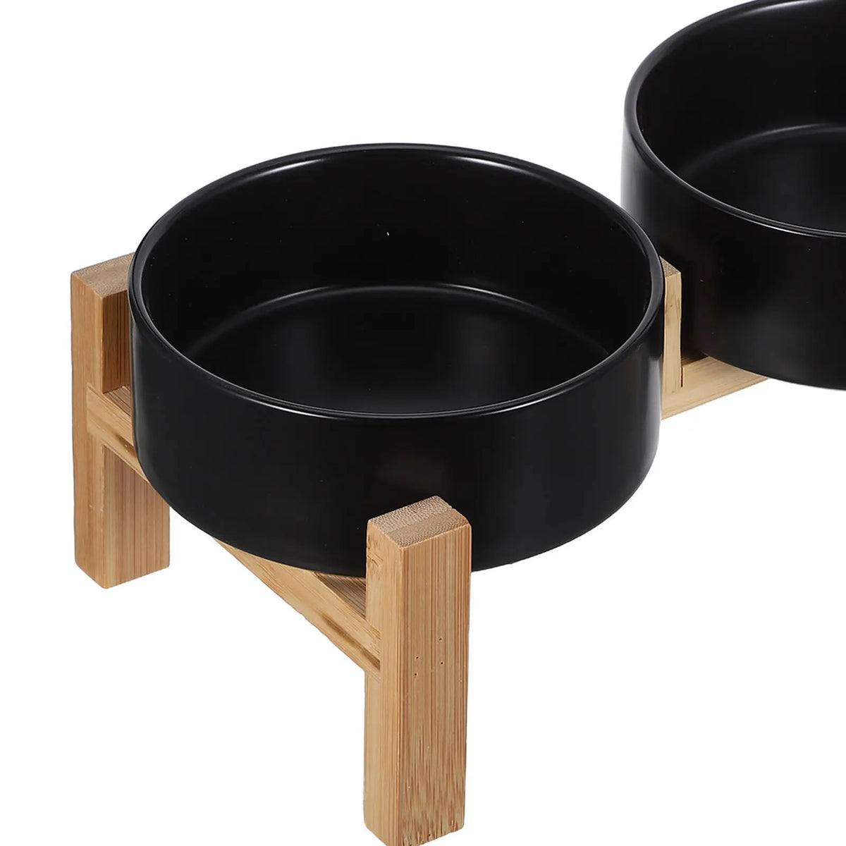 Ceramic Dog Bowl Set Raised Non-Slip Stand
