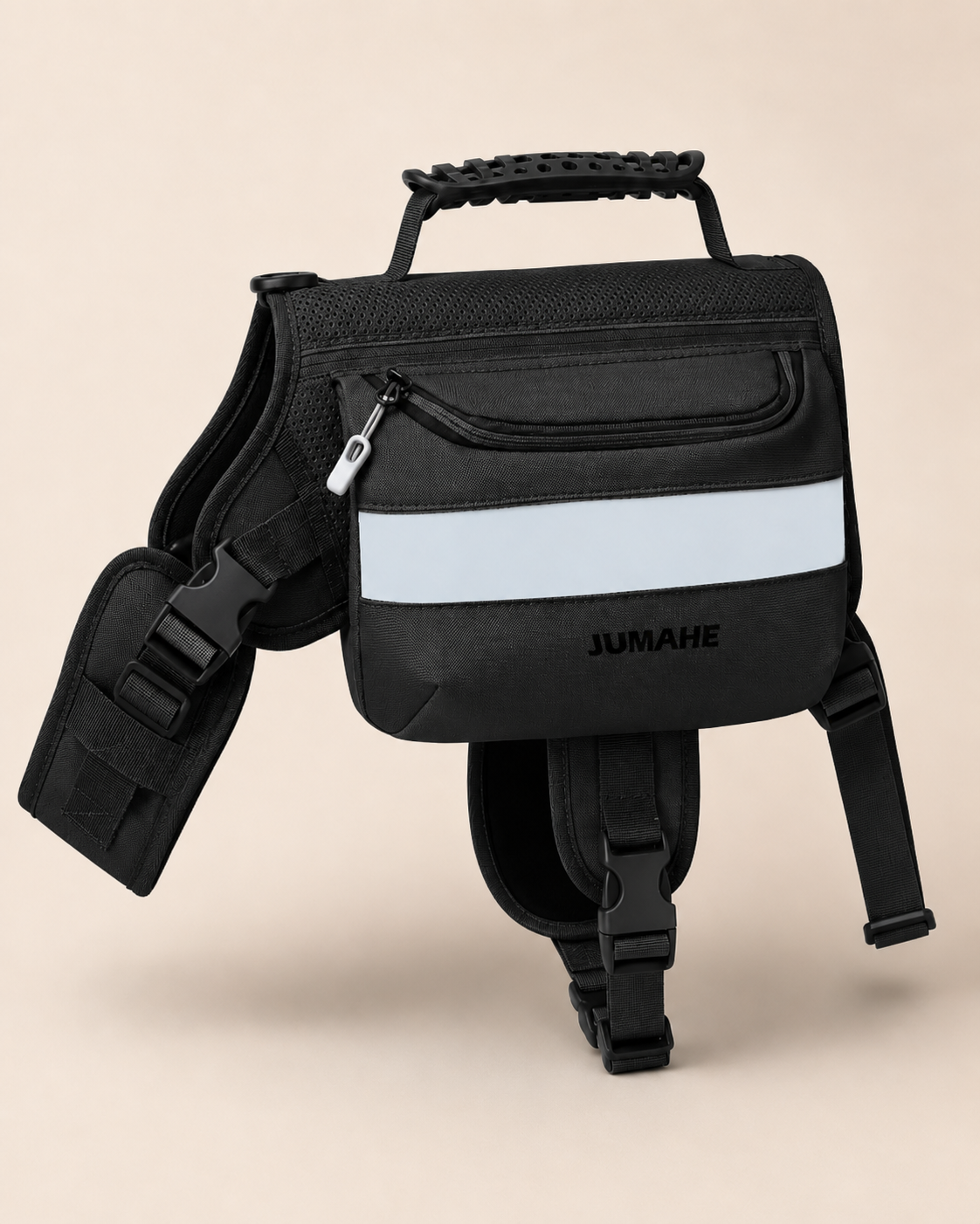 Large Capacity Dog Training Backpack Reflective Saddlebag