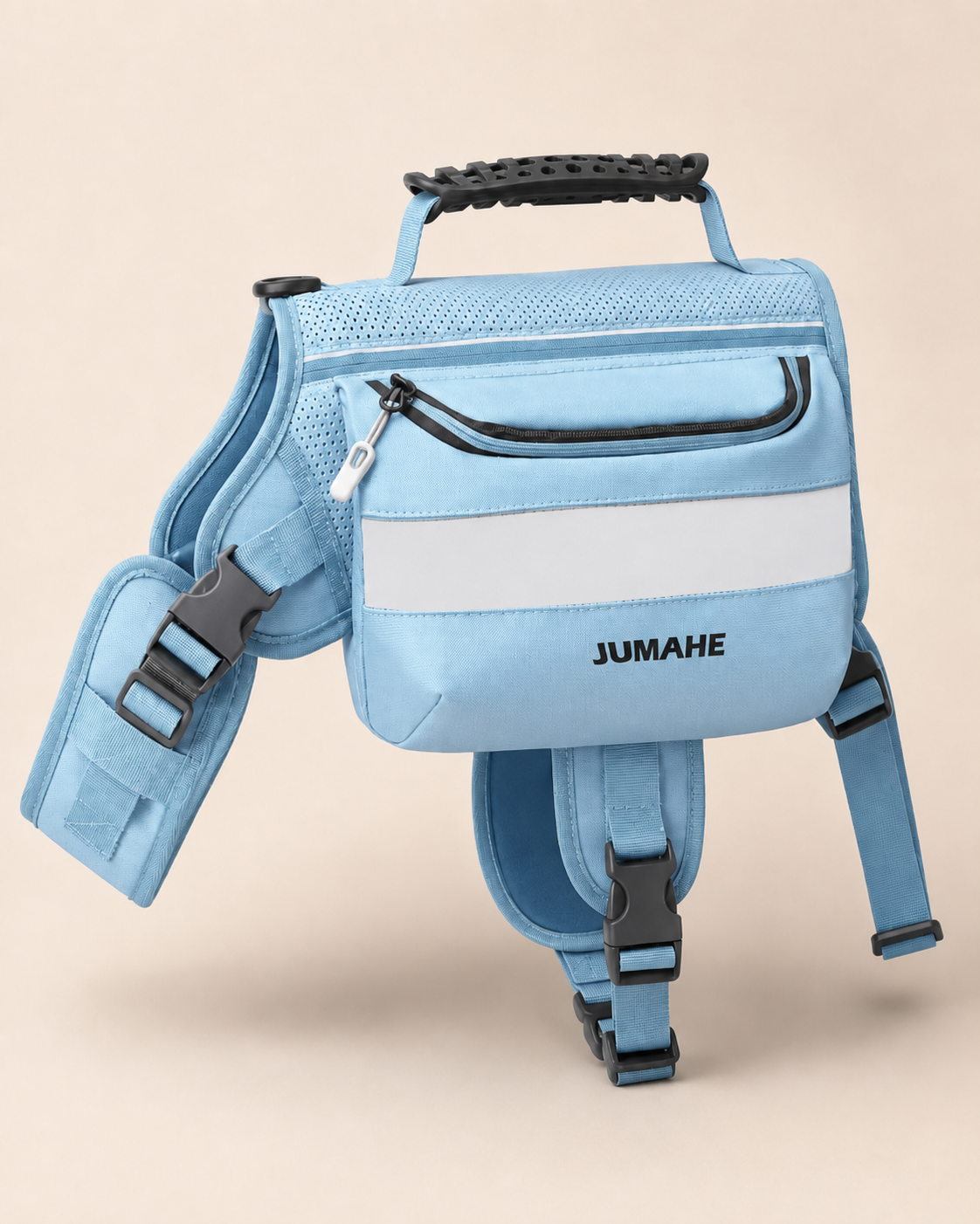 Large Capacity Dog Training Backpack Reflective Saddlebag