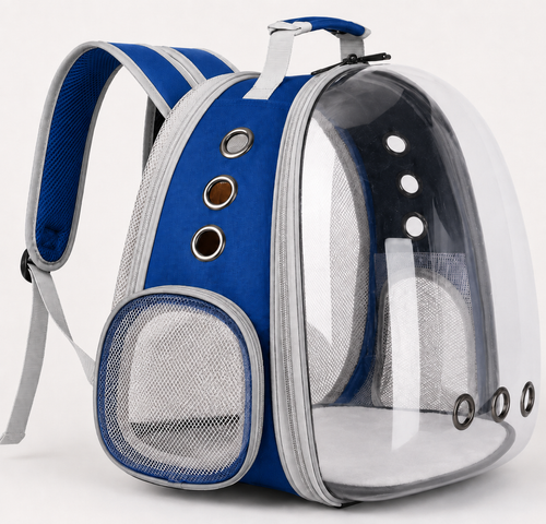 Clear-Window Expandable Pet Carrier Backpack