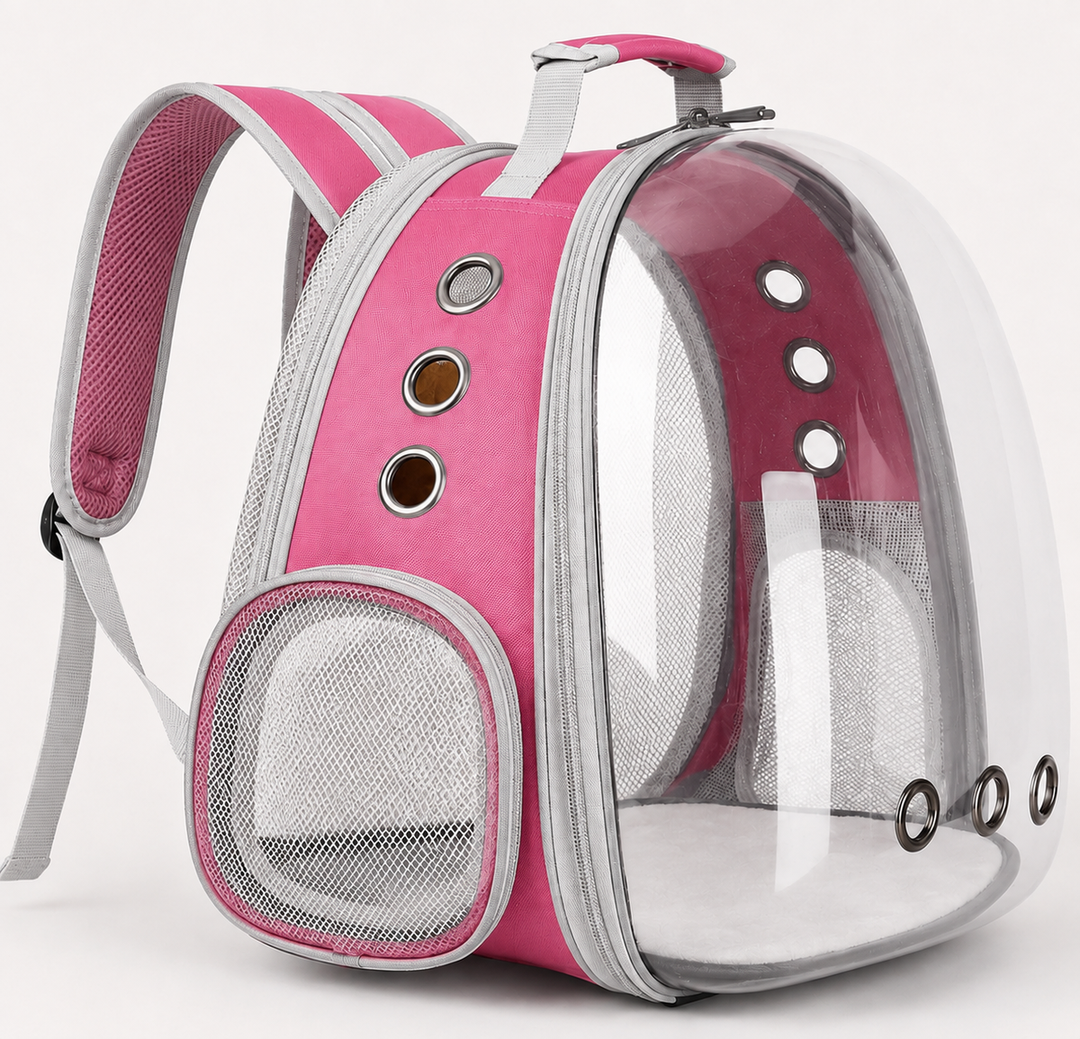 Clear-Window Expandable Pet Carrier Backpack