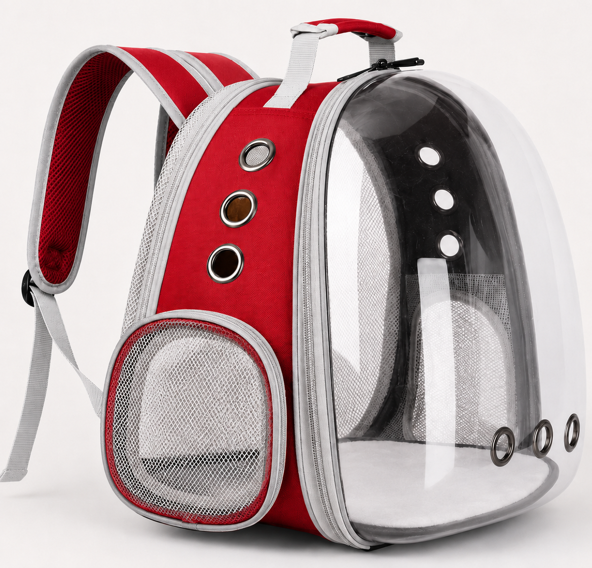 Clear-Window Expandable Pet Carrier Backpack