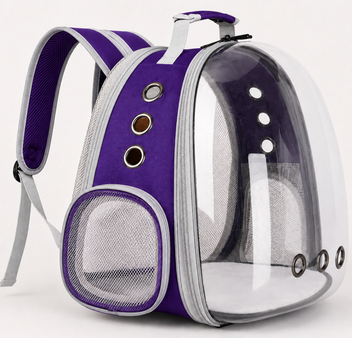 Clear-Window Expandable Pet Carrier Backpack