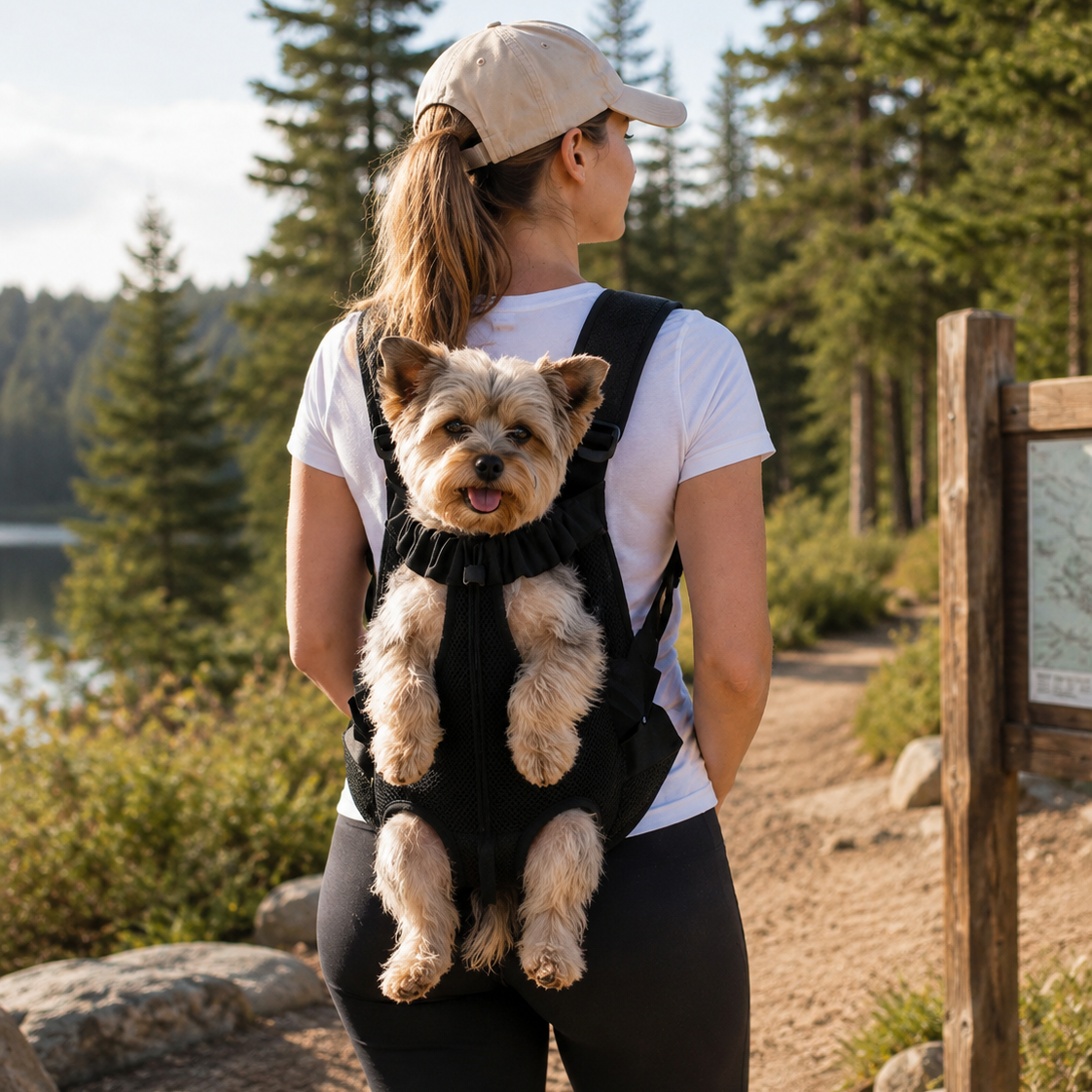 Explorer Companion™ Adjustable Pet Carrier Backpack Hands-Free