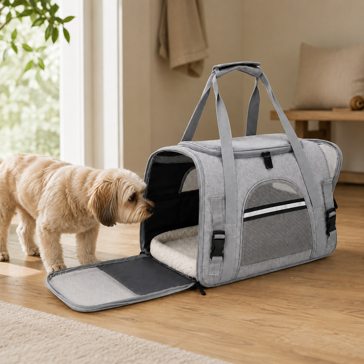 Explorer Companion™ Pet Travel Carrier Bag With Breathable Mesh