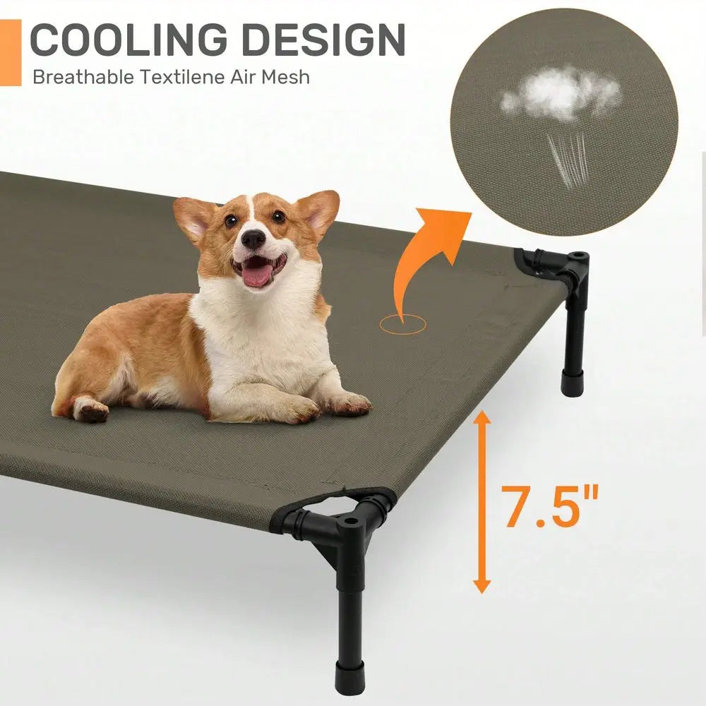Canopy Comfort™ | Outdoor Dog Bed with Removable Shade