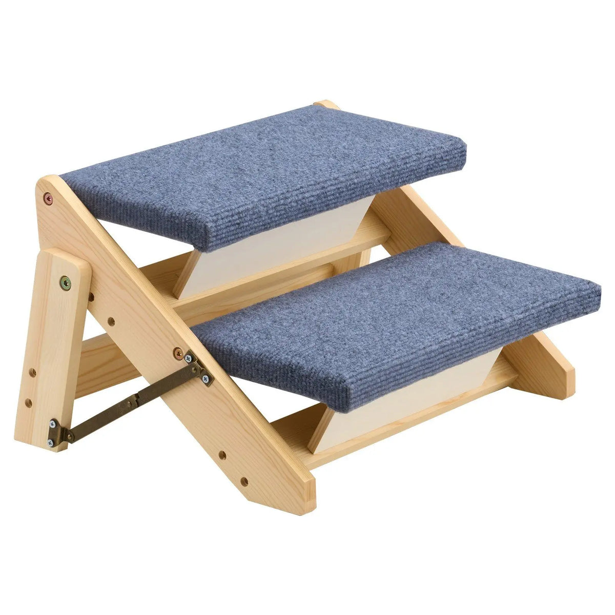 Wood Pet Stairs 2-Step Foldable Pet Ladder