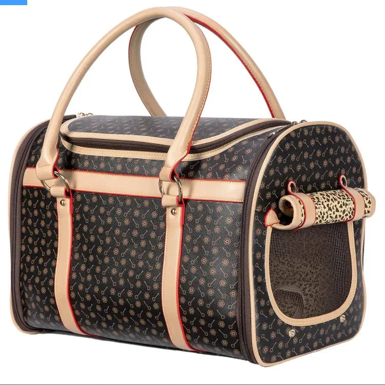 Luxury Pet Carrier Foldable Shoulder Travel Bag